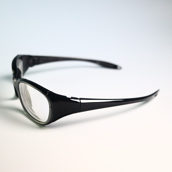 REC SPECS Liberty Sport MX30 55-20 130 shinny black eyeglasses wrap around N11 - Picture 3 of 11